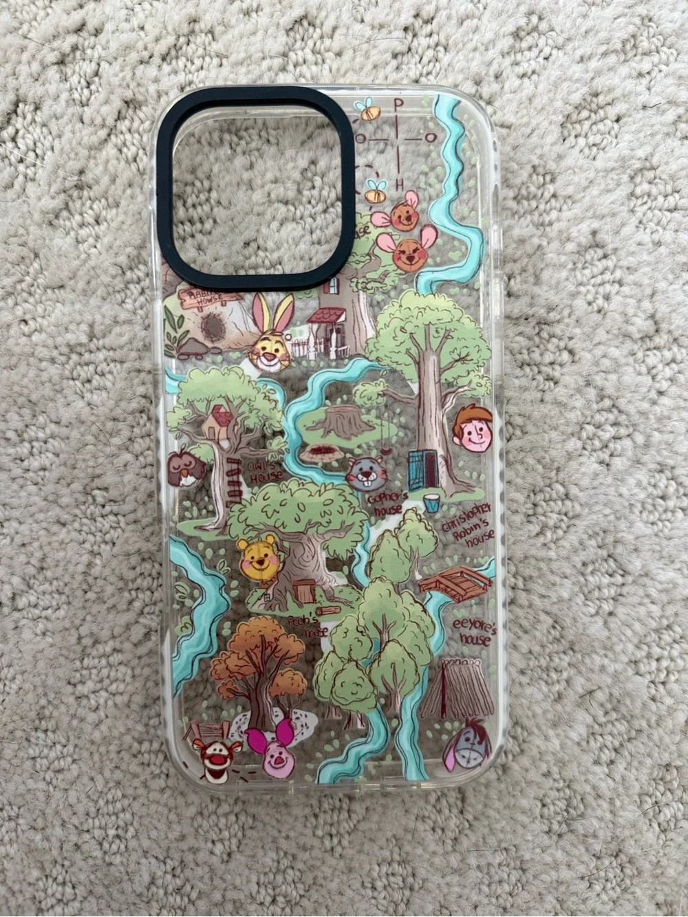 Winnie the Pooh Map Case- iPhone 16 Pro Max